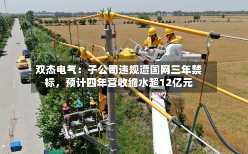 双杰电气:子公司违规遭国网三年禁标,预计四年营收缩水超12亿元