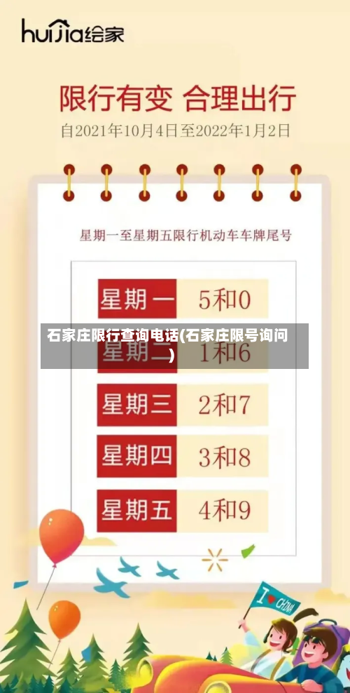 石家庄限行查询电话(石家庄限号询问)