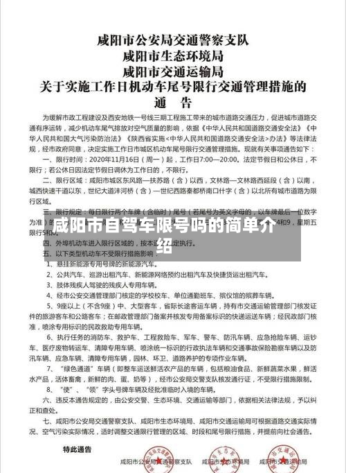 咸阳市自驾车限号吗的简单介绍
