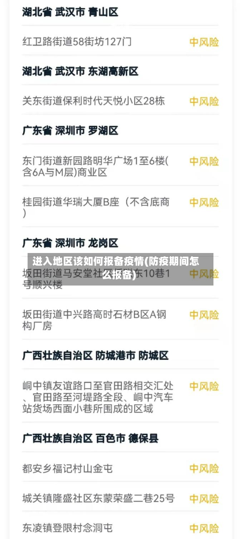 进入地区该如何报备疫情(防疫期间怎么报备)-第2张图片