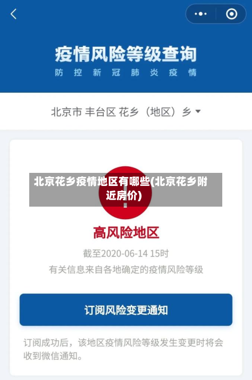北京花乡疫情地区有哪些(北京花乡附近房价)-第2张图片