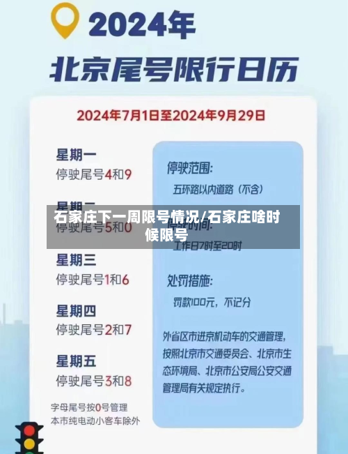 石家庄下一周限号情况/石家庄啥时候限号-第3张图片