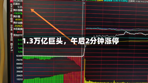 1.3万亿巨头，午后2分钟涨停-第1张图片