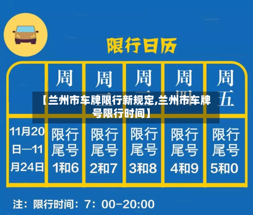 【兰州市车牌限行新规定,兰州市车牌号限行时间】-第2张图片