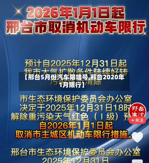 【邢台5月份汽车限啥号,邢台2020年1月限行】