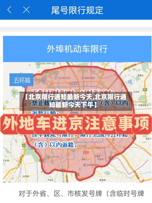 【北京限行通知最新今天,北京限行通知最新今天下午】