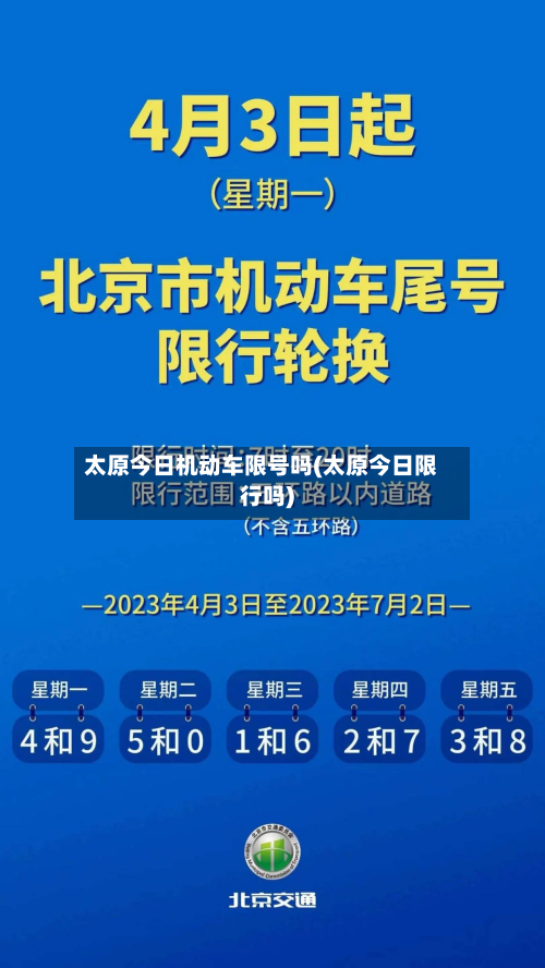 太原今日机动车限号吗(太原今日限行吗)