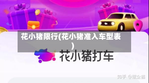 花小猪限行(花小猪准入车型表)-第3张图片