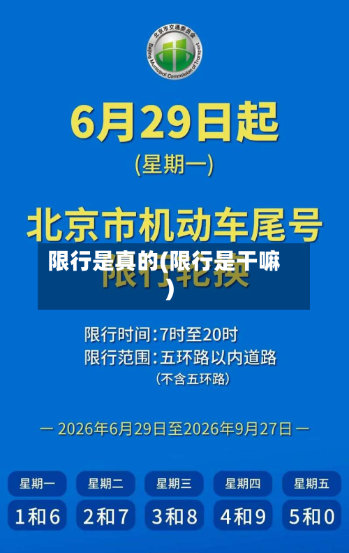 限行是真的(限行是干嘛)-第3张图片