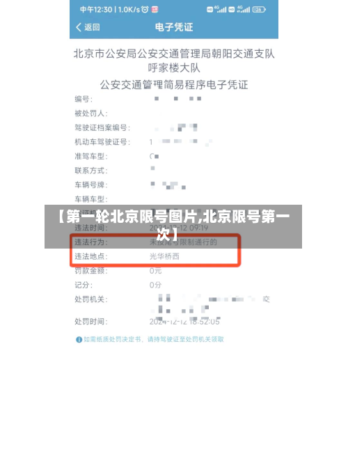 【第一轮北京限号图片,北京限号第一次】