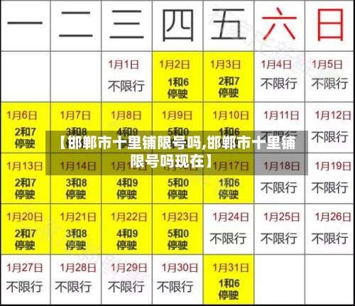 【邯郸市十里铺限号吗,邯郸市十里铺限号吗现在】-第2张图片
