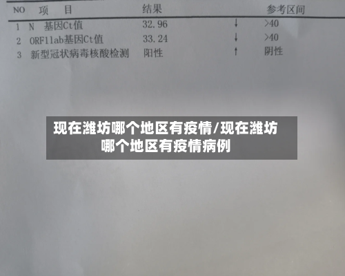现在潍坊哪个地区有疫情/现在潍坊哪个地区有疫情病例-第3张图片