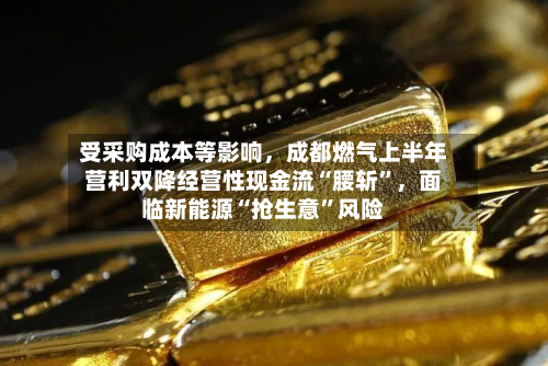 受采购成本等影响，成都燃气上半年营利双降经营性现金流“腰斩”	，面临新能源“抢生意	”风险-第2张图片