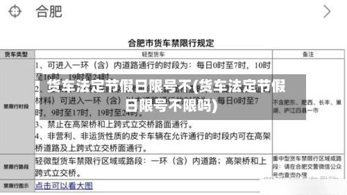 货车法定节假日限号不(货车法定节假日限号不限吗)-第1张图片