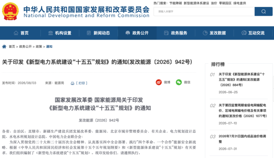 盘后	，利好来了！两部门，联合发布！事关电力赛道
